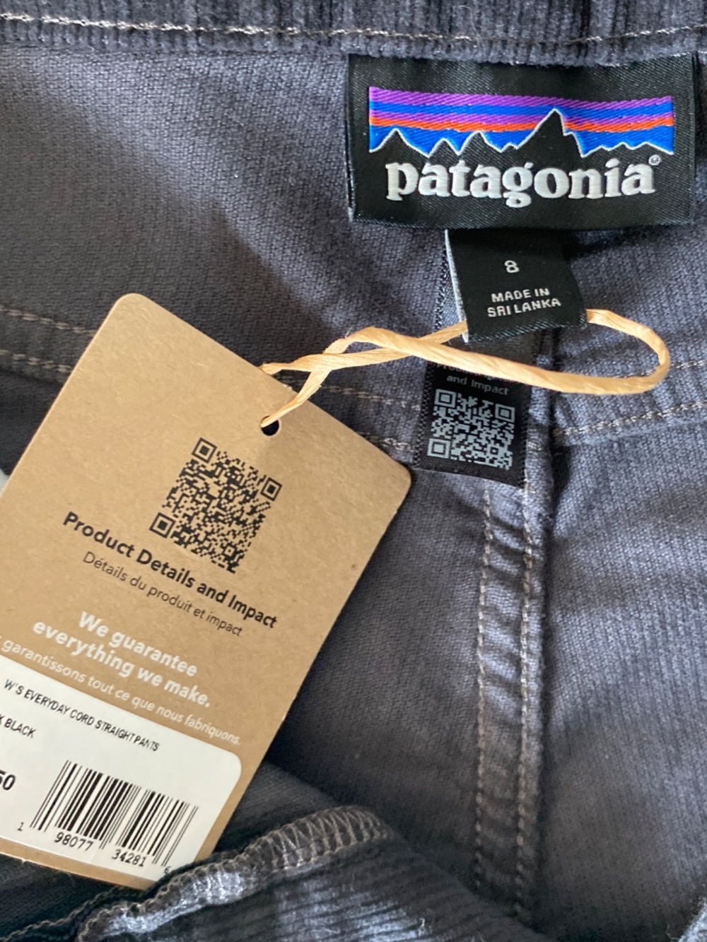 Patagonia Everyday Cord Straight Pants - Women's 8 - Picture 3 of 6